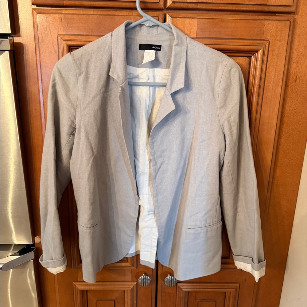 Aqua Women's Light Gray Blazer